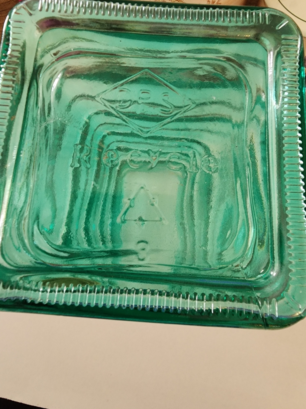 Turquoise Glass Ribbed Vase — Home Accents - Picture 5 of 8